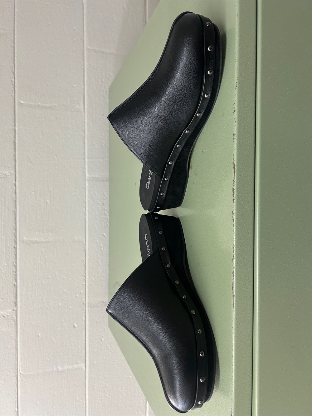 Corkys NWOT Newbie Black Stud-Accent Slip-On Clog Mules NEVER WORN! Super comfy! - Picture 3 of 5